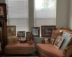 Oak Chairs and Ottoman