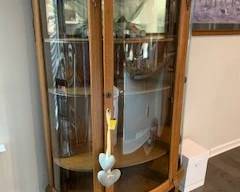 Antique Oak China Cabinet
