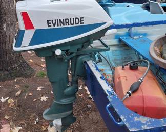 10 HP Evinrude outboard motor