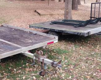 2 place snowmobile trailers, utility trailer