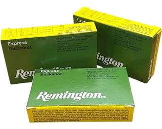 (15) Remington Express Buckshot 12 Gauge Plastic Shotgun Shells