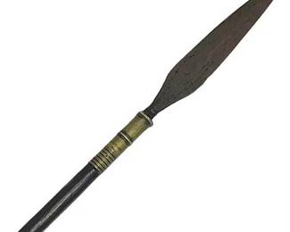 Antique 73 1/2" Iron Head Spear