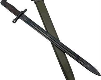 1908 US Military Ria 133256 Bayonet w/ Scabbard