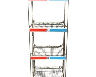 Vtg Pepsi 4-Shelf Display Rack