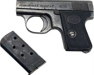 Mauser WTP 6.35mm .25 ACP Model II Semi-Automatic Vest Pocket Pistol