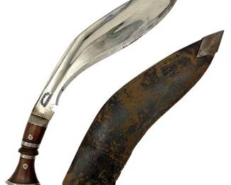 Gurkha Kukri Combat Knife w/ Leather Sheath