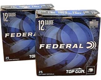 (50) Federal Top Gun 12 Gauge Clay Target Shotshells