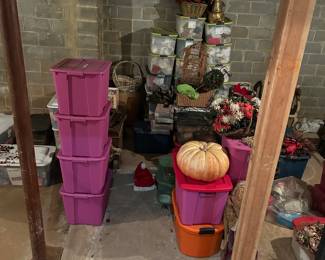 Boxes and boxes of packed christmas