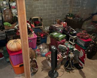 Boxes of packed  Christmas 