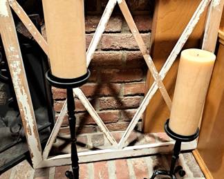 IRON CANDLE HOLDERS