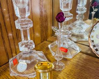 Crystal candlesticks