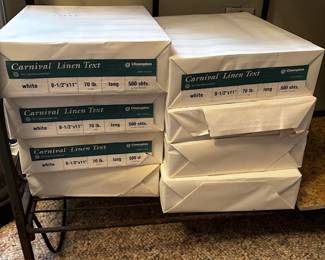 White Linen text paper