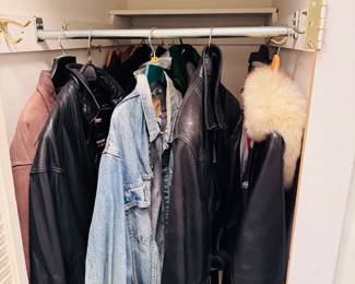 Vintage and leather coats and jackets
