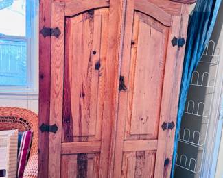Goegeous rustic style wood armoire