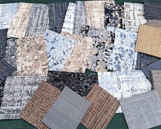 ASSORTED NEW MOWHAWK CARPET SQUARES 