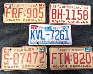 LICENSE PLATES LOT