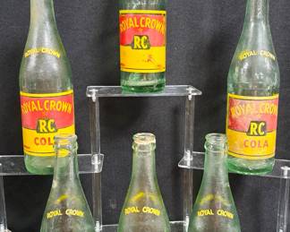 ROYAL CROWN SODA BOTTLES LOT RC COLA