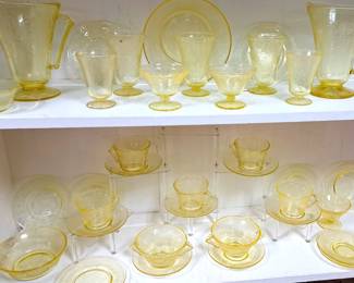 YELLOW DEPRESSION GLASS