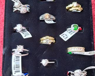 CUBIC ZIRCONIA RING LOT