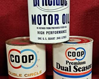 MOTOR OIL CANS 