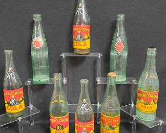 SODA POP BOTTLES ROYAL CROWN COLA