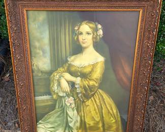 VICTIORIAN LADY ORNATE FRAME