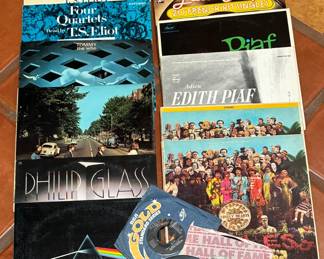 Extensive collection of LPs, a few (staff faves) pictured here