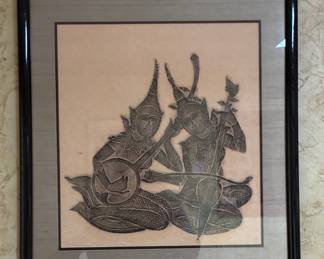 Vintage Thai rubbing