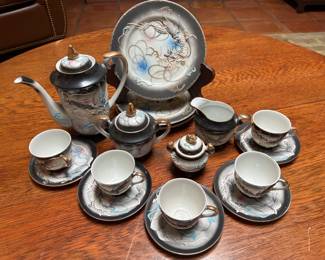 VintageJapanese dragonware tea set