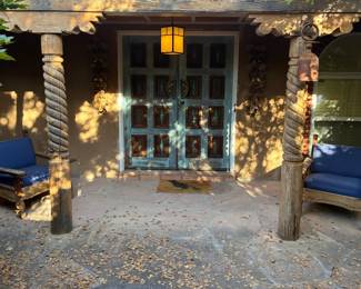 Chairs from the historic railroad Alvarado Hotel