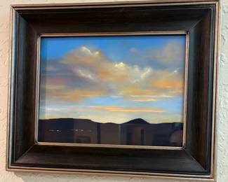 Janice St. Marie "Golden sunset" pastel, plein air