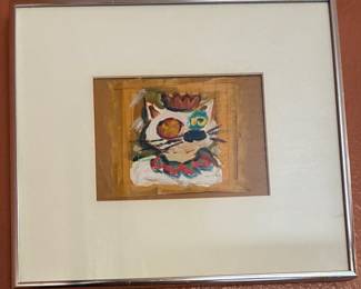 Shawn Ahn, mixed media, "Cat"