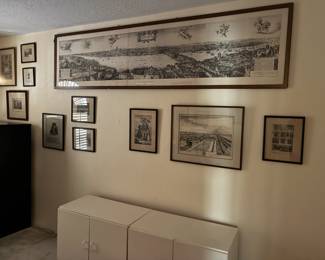 "Longview of London from Bankside" 1647 by Wenceslaus Hollar