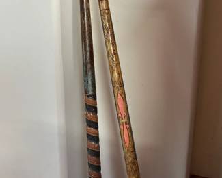 Vintage custom made pool cues
