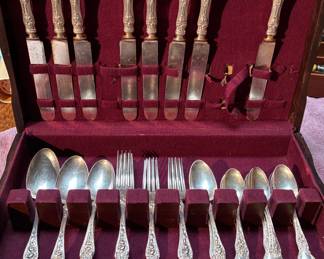 Sterling silver Reed & Barton "Francis I" pattern flatware, 42 pieces