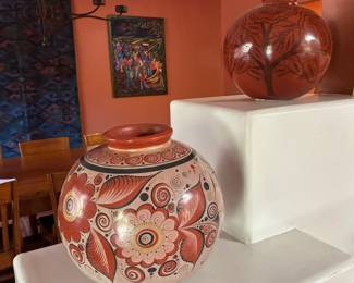 Vintage Tonalá style pottery #1, #2