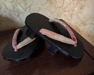 Antique Japanese getas