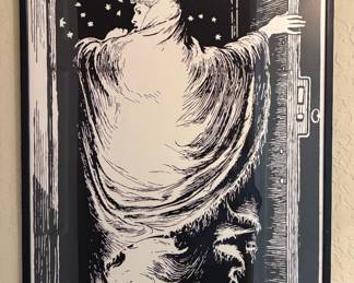 "The Woman in White" engraver block cut by William Harcourt Hooper, 1871