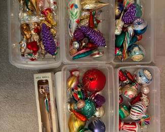 1950s Christmas ornaments