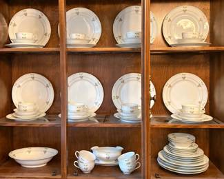 Antique MZ Austria Pink Floral China Set