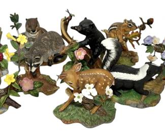 Lenox Porcelain Woodland Creature Figurines