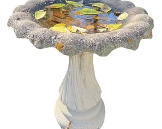 Cement Bird Bath