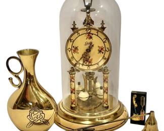 Vintage Schatz Clock Brass Decor