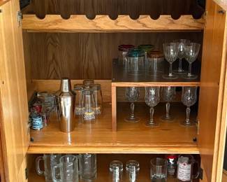 Crystal Wine Glasses, Shot Glasses, More Barware