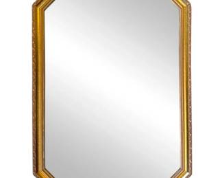 Gold Toned Hexagon Mirror