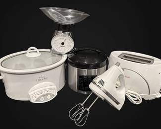 CrockPots, KitchenAid Mixer, Toaster,  Scale