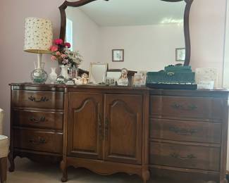 Vintage Caldwell Mirrored dresser 