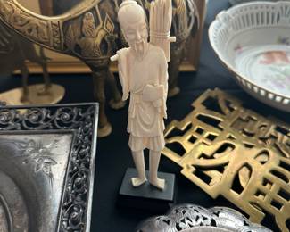 Carved bone figurine 