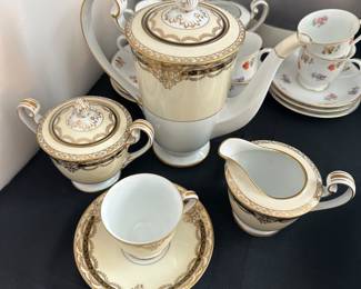 Noritake Gacahad Black 15pc set (serving for 6) tea set