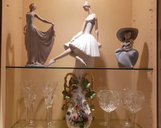 WATERFORD (signed by artist) and large Lladro 